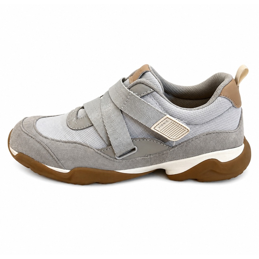 Vionic Sneakers Women 8 Gray Walk Slim Gia Orthotic Comfort Shoes
